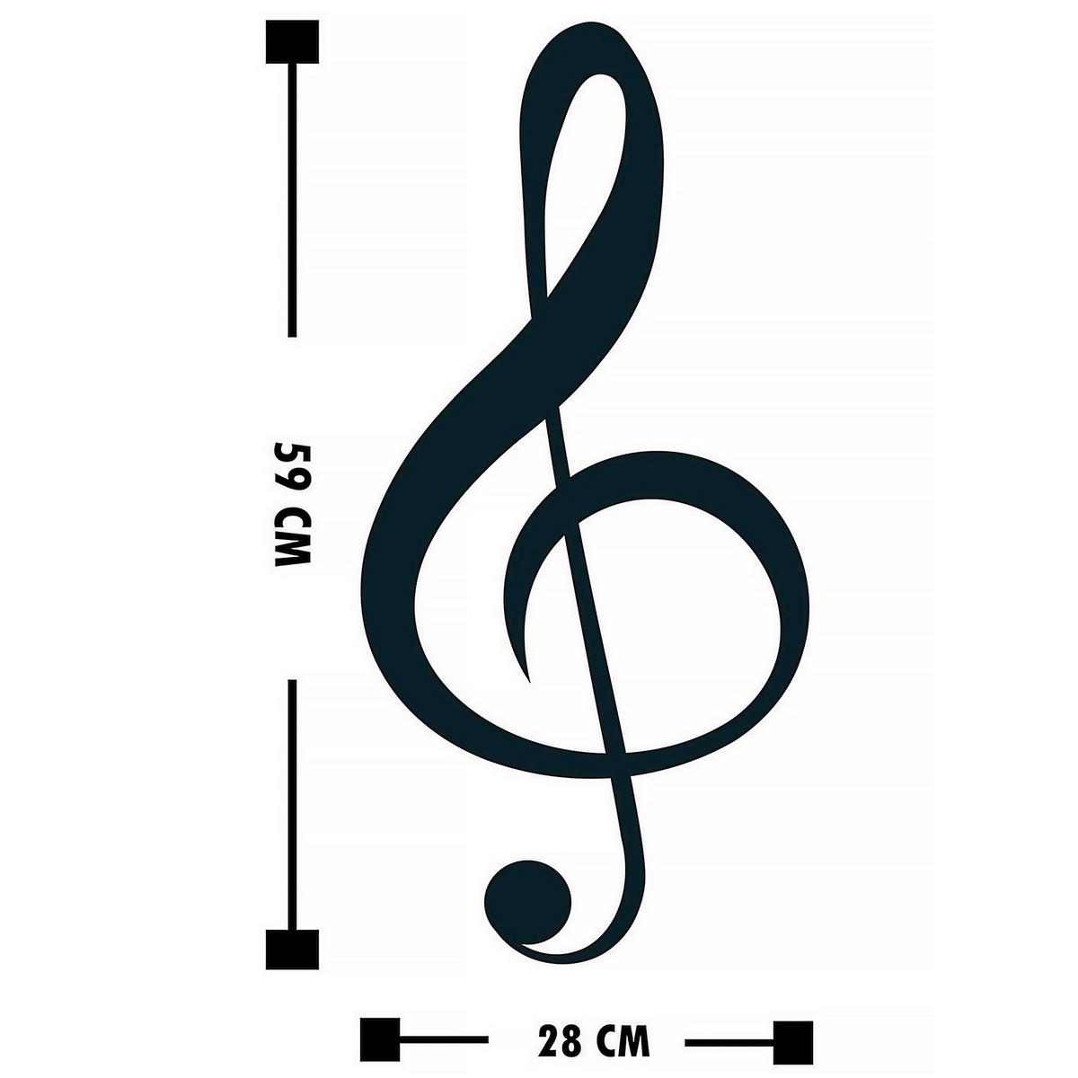 METALLBILD  - Schwarz, Basics, Metall (28/59cm)