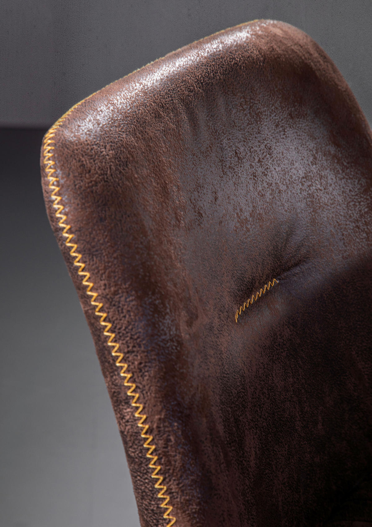 STUHL - Eichefarben/Dunkelbraun, Design, Holz/Textil (55/84/60cm) - Linea Natura
