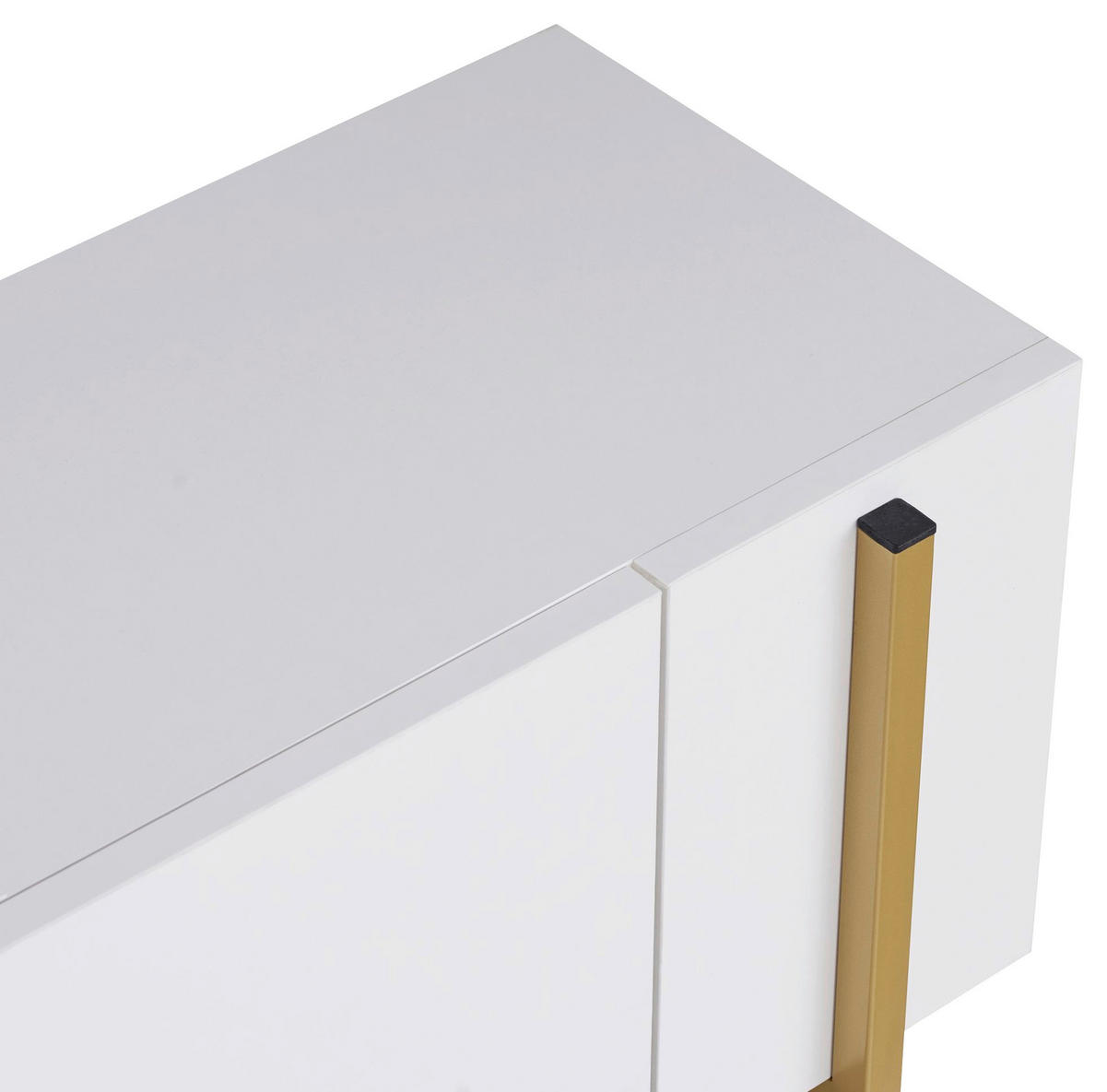 TV-ELEMENT Holzwerkstoff Weiß, Goldfarben  - Goldfarben/Weiß, MODERN, Holzwerkstoff (180/45/30cm) - MID.YOU