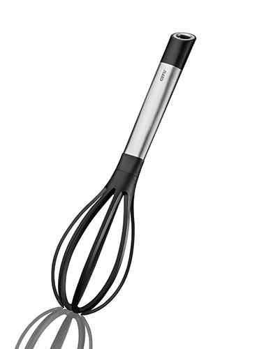 SCHNEEBESEN Primeline  - Edelstahlfarben/Schwarz, Basics, Kunststoff/Metall (6,8/29,5cm) - Gefu