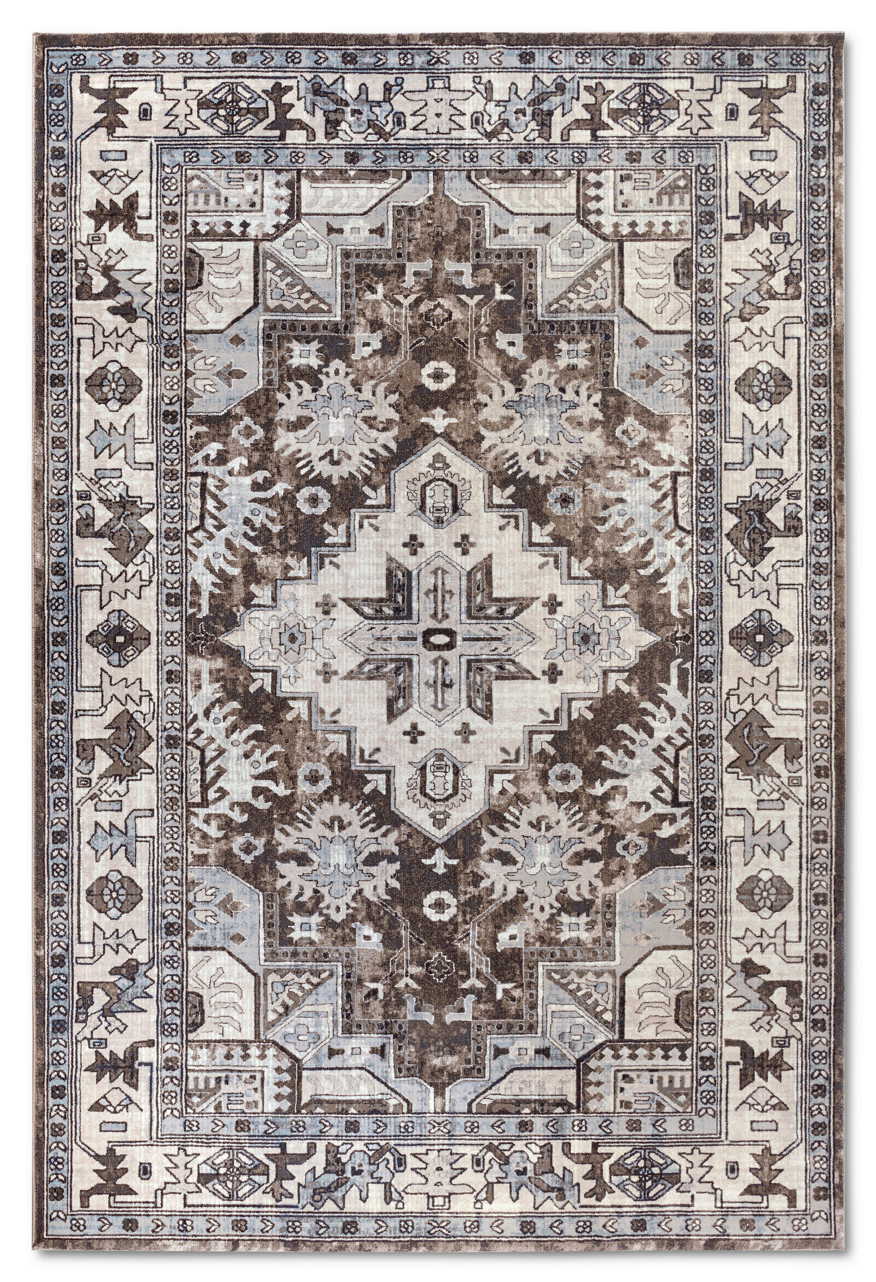 FLACHWEBETEPPICH 200/280 cm Kollektion 1869 Braun, Creme  - Creme/Braun, Design, Kunststoff/Textil (200/280cm) - Villeroy & Boch