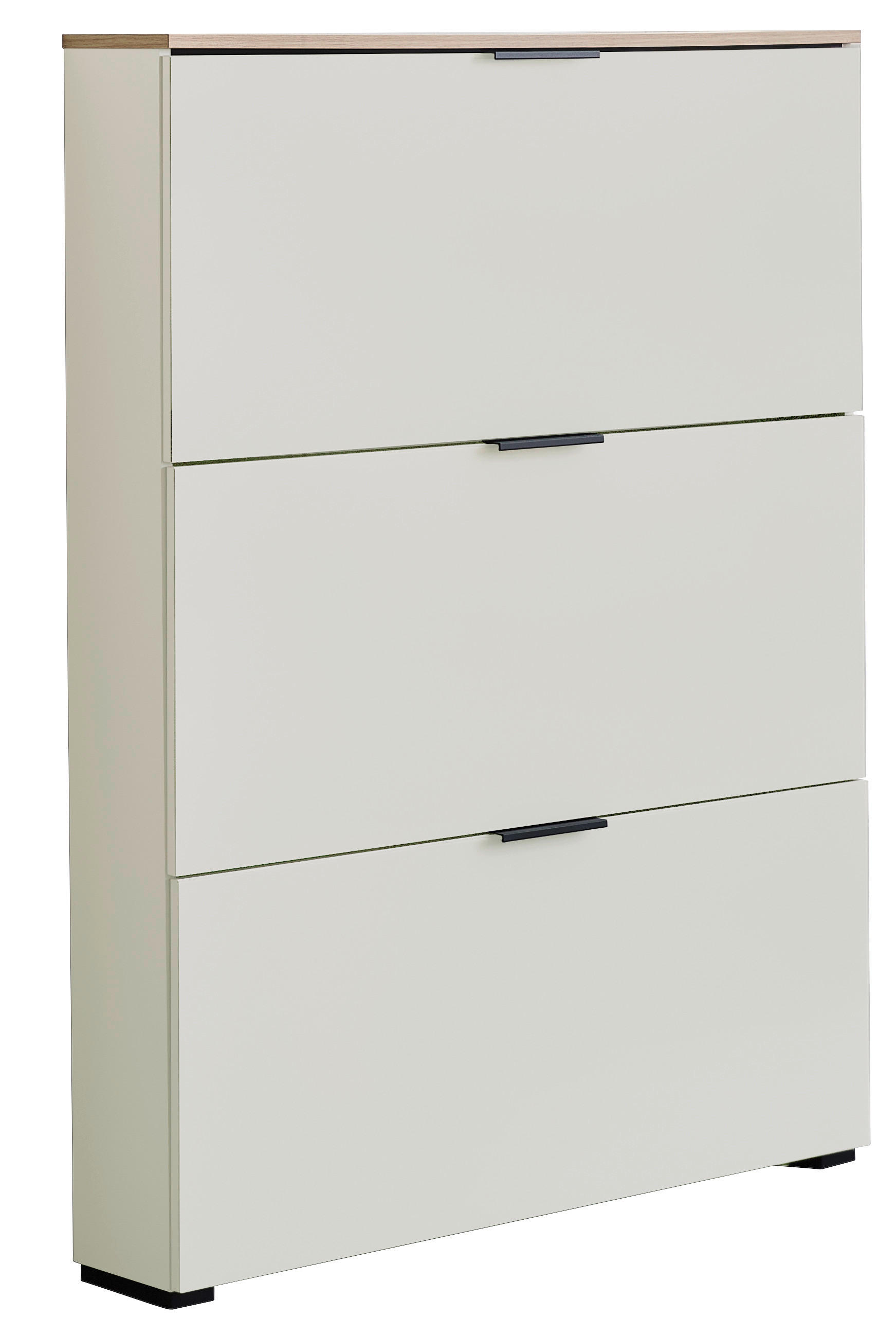 SCHUHKIPPER 100/129/19 cm  - Kaschmir/Eichefarben, Design, Glas/Holzwerkstoff (100/129/19cm) - Voleo