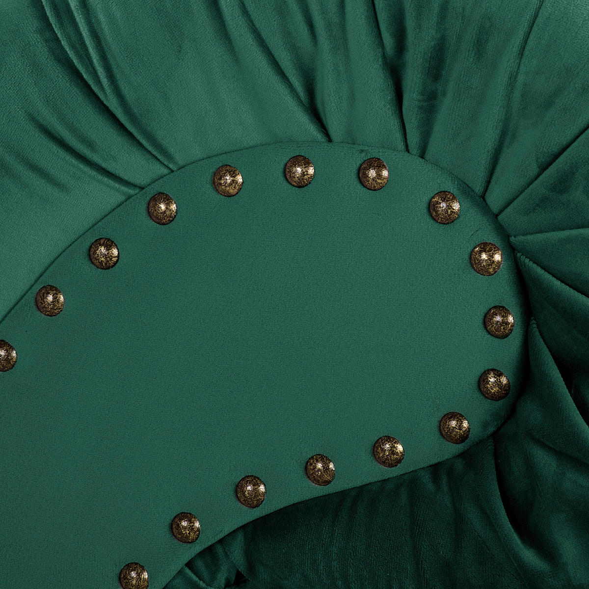 RÉCAMIERE Samt Grün  - Braun/Grün, Design, Holz/Textil (185/93/75cm) - Livetastic