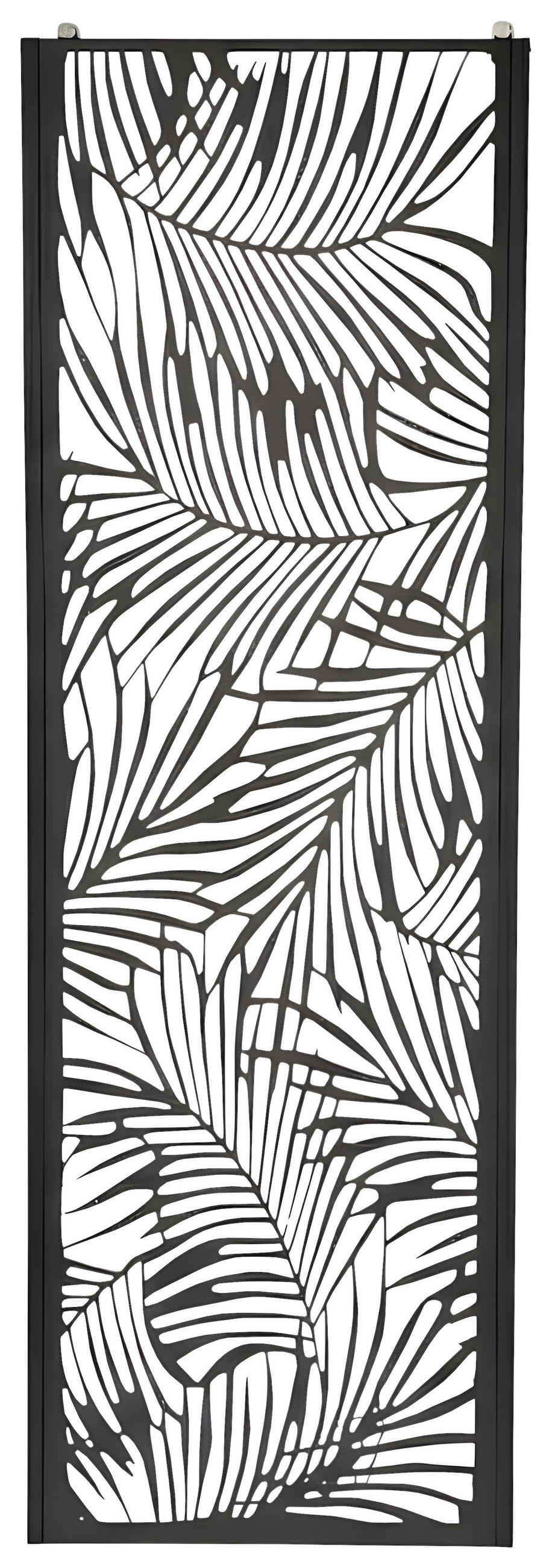 SICHTSCHUTZ - Schwarz, MODERN, Metall (50/150cm) - Prestige Home