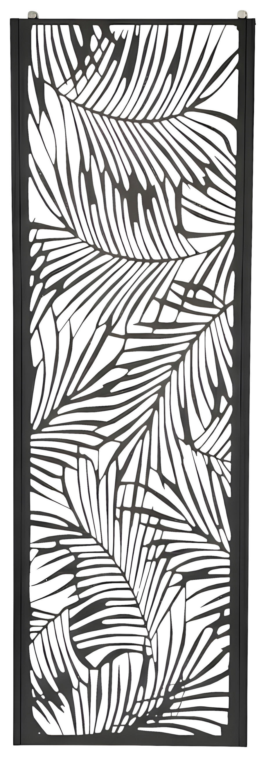 SICHTSCHUTZ - Schwarz, MODERN, Metall (50/150cm) - Prestige Home