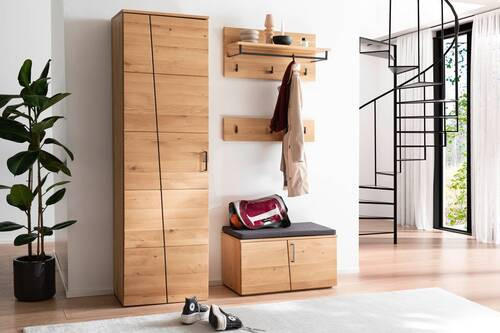 GARDEROBE 5-teilig in 150/198/40 cm - Eichefarben/Anthrazit, Natur, Holz/Holzwerkstoff (150/198/40cm)