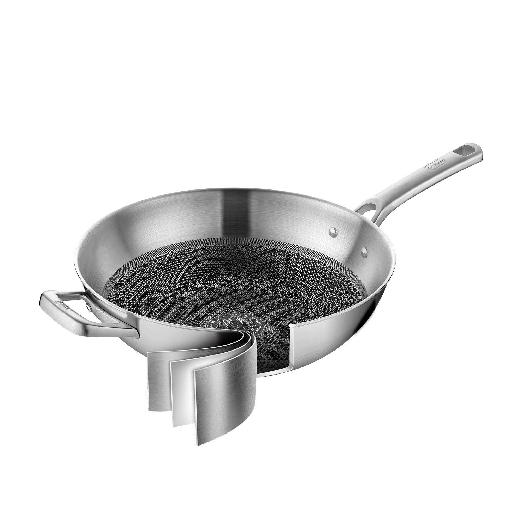 WOKPFANNE Tricion Resist b.nature Keramikbeschichtung 28 cm  - Edelstahlfarben, Basics, Metall (28cm) - Berndes