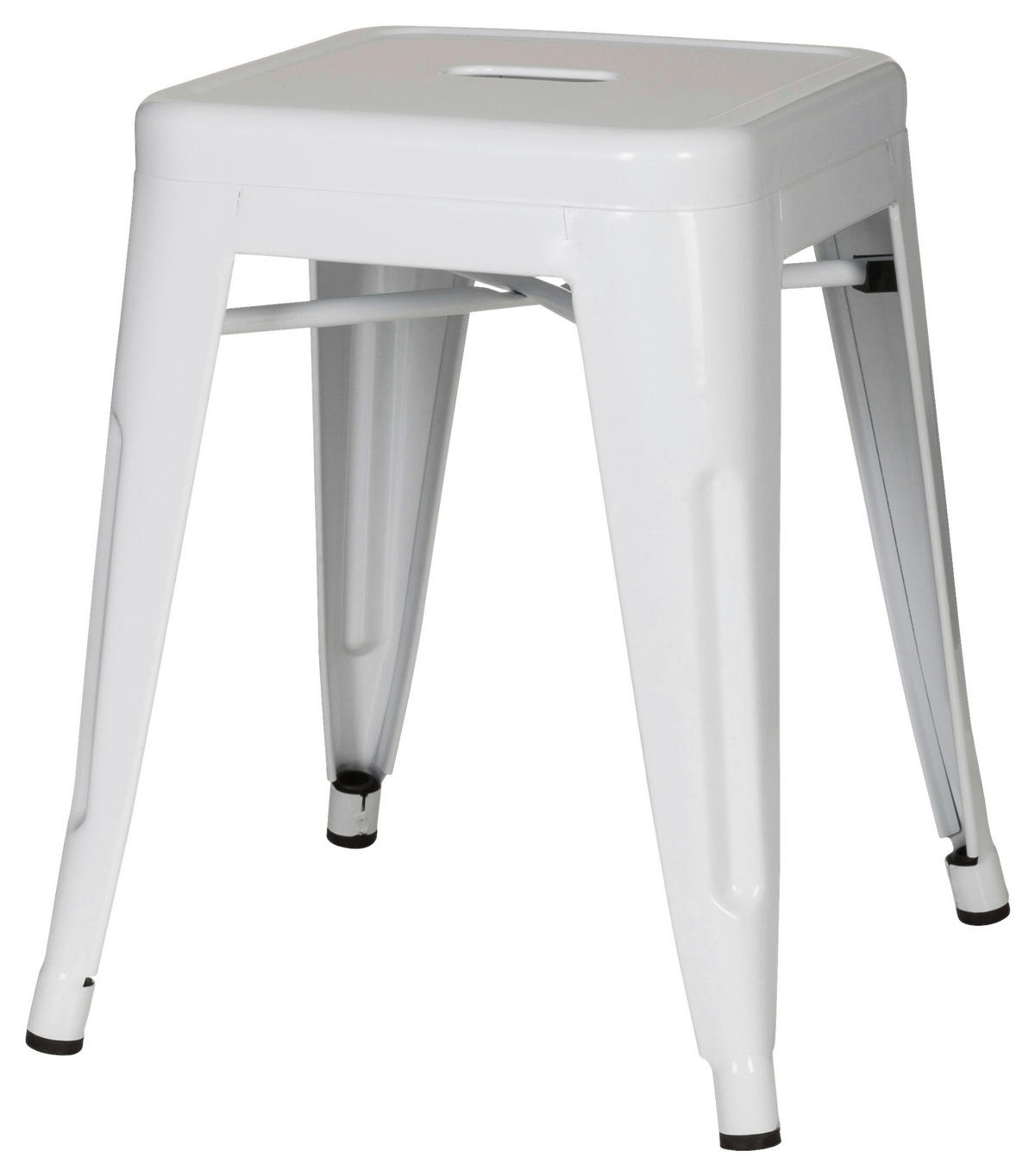 TABURE, kovina bela  - bela, Basics, kovina (39/46/39cm) - MID.YOU