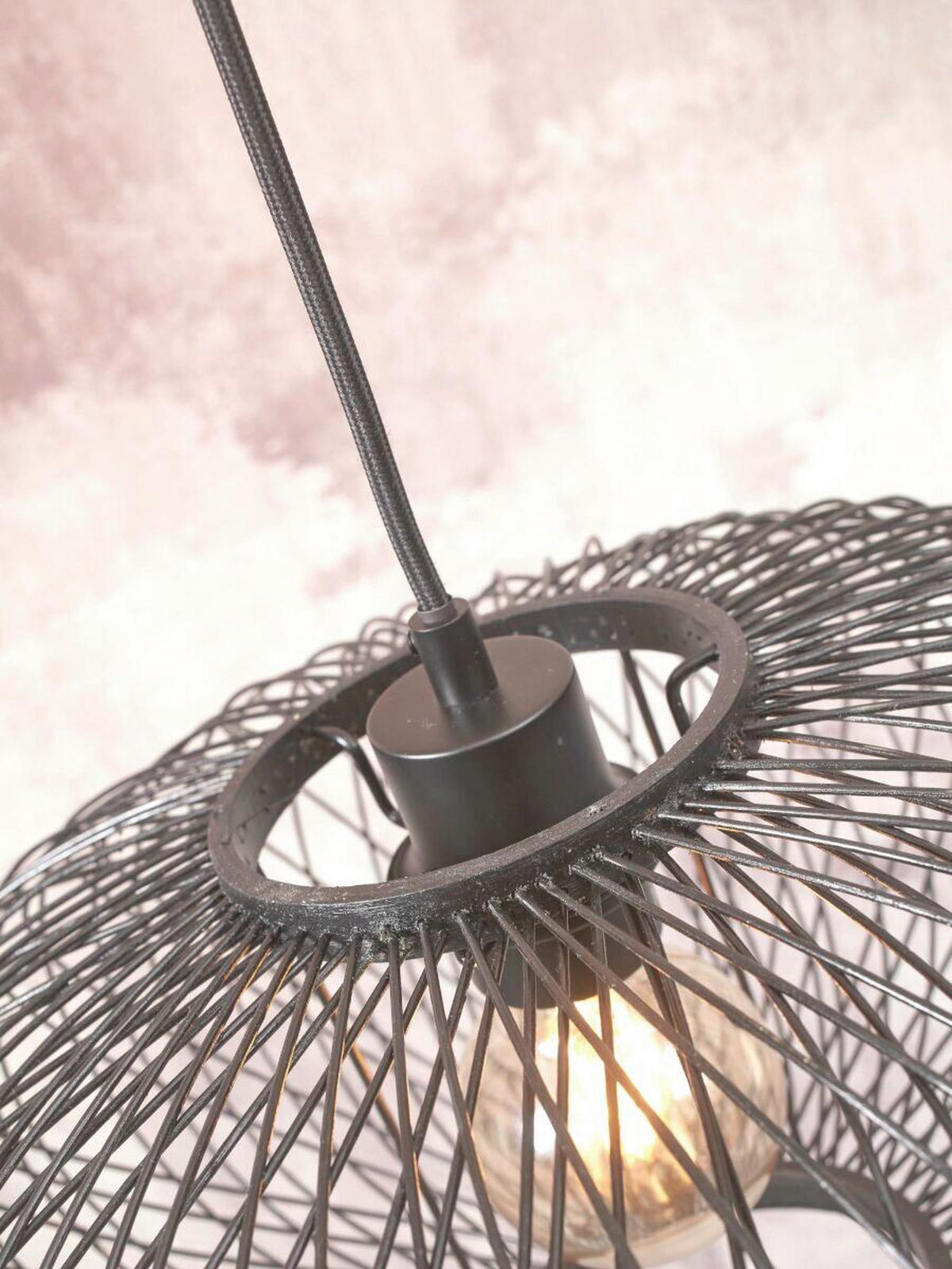 HÄNGELEUCHTE GOOD&MOJO  40/20 cm   - Schwarz, Trend (40/20cm) - Good & Mojo