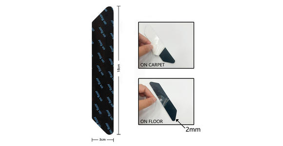 ANTIRUTSCHMATTE  - Schwarz, Basics, Textil (2.5/13/0.2cm) - Boxxx