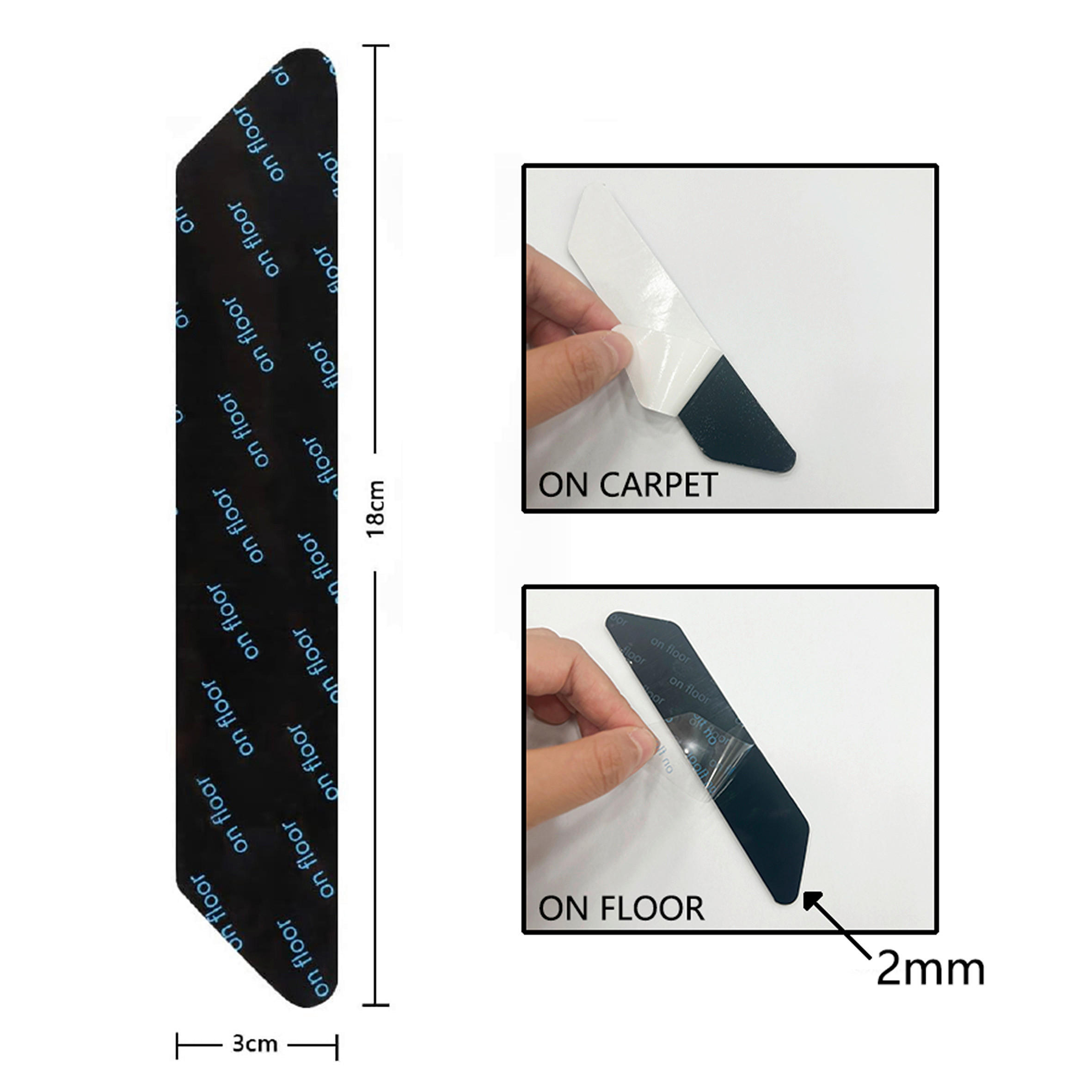 ANTIRUTSCHMATTE  - Schwarz, Basics, Textil (2.5/13/0.2cm) - Boxxx