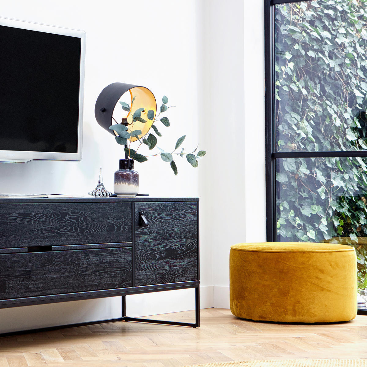 HOCKER in Textil Gelb  - Gelb, Design, Textil (60/36/60cm) - Livetastic