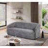 3-SITZER-SOFA Bouclé Anthrazit  - Anthrazit/Schwarz, MODERN, Kunststoff/Textil (197/69/92cm) - MID.YOU