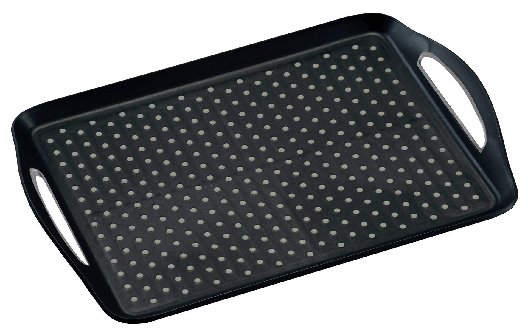 POSLUŽAVNIK ZA SERVIRANJE 45,5/32/4,5 cm - crna, plastika (45,5/32/4,5cm) - Kesper
