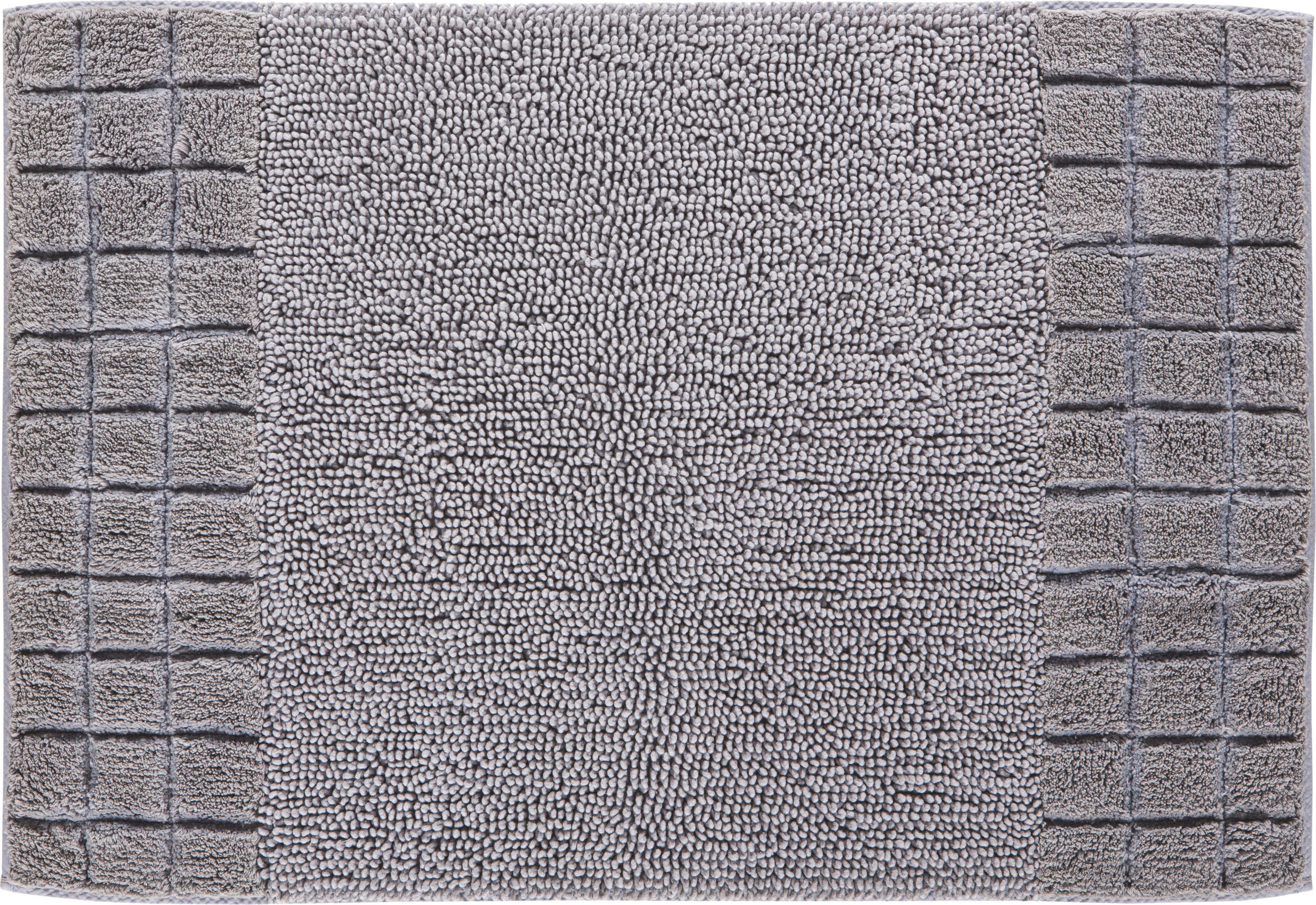 BADEMATTE Grau 60/90 cm  - Grau, KONVENTIONELL, Kunststoff/Textil (60/90cm) - Grund