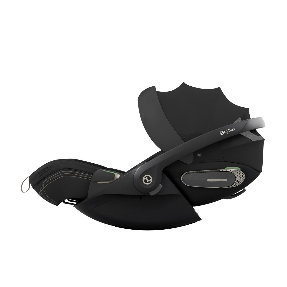 BABYSCHALE  Cloud S Style Sepia Black  - Schwarz, Basics, Kunststoff/Textil (72/44/37,5cm) - cybex PLATINUM