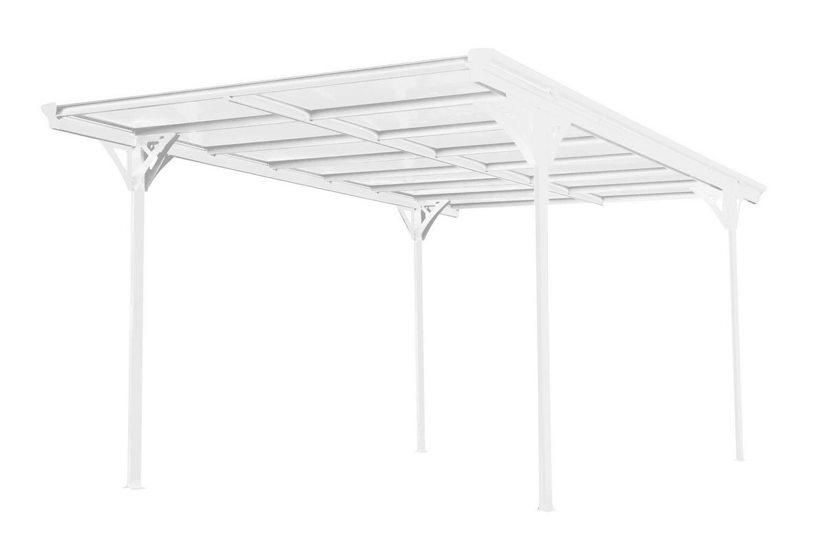 CARPORT - Weiß, Basics, Kunststoff/Metall (305/232/503cm)