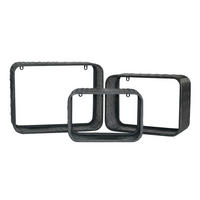 POLICA ZIDNA siva  metal  - siva, Design, metal (30/20/15,35/25/31/15cm) - Carryhome