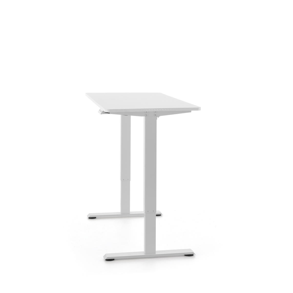 SCHREIBTISCH 120/60/72-118 cm  in Weiß  - Weiß, MODERN, Holz/Metall (120/60/72-118cm) - MID.YOU