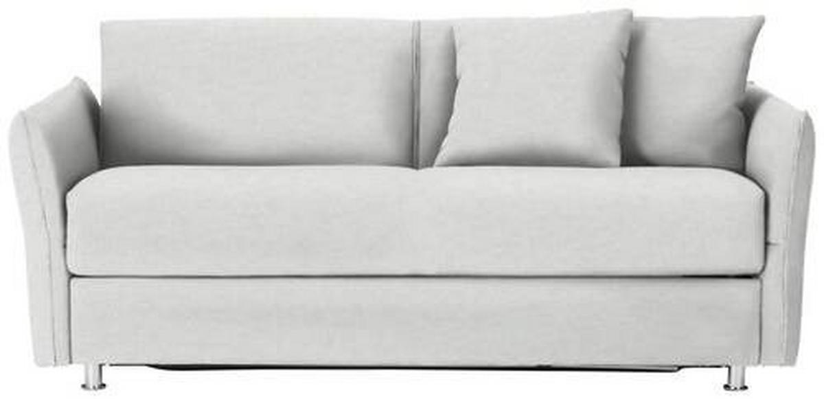 SCHLAFSOFA in Textil Naturfarben  - Chromfarben/Naturfarben, Modern, Textil/Metall (194/85/100cm) - Bali