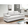 SCHLAFSOFA Webstoff Weiß  - Schwarz/Weiß, Design, Kunststoff/Textil (206/87/88cm) - P & B