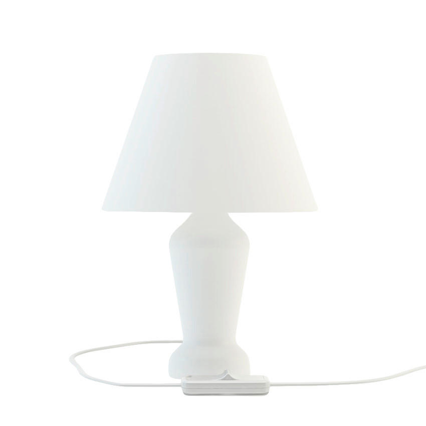 XXXLutz Tischleuchte Mona Weiß 28 cm