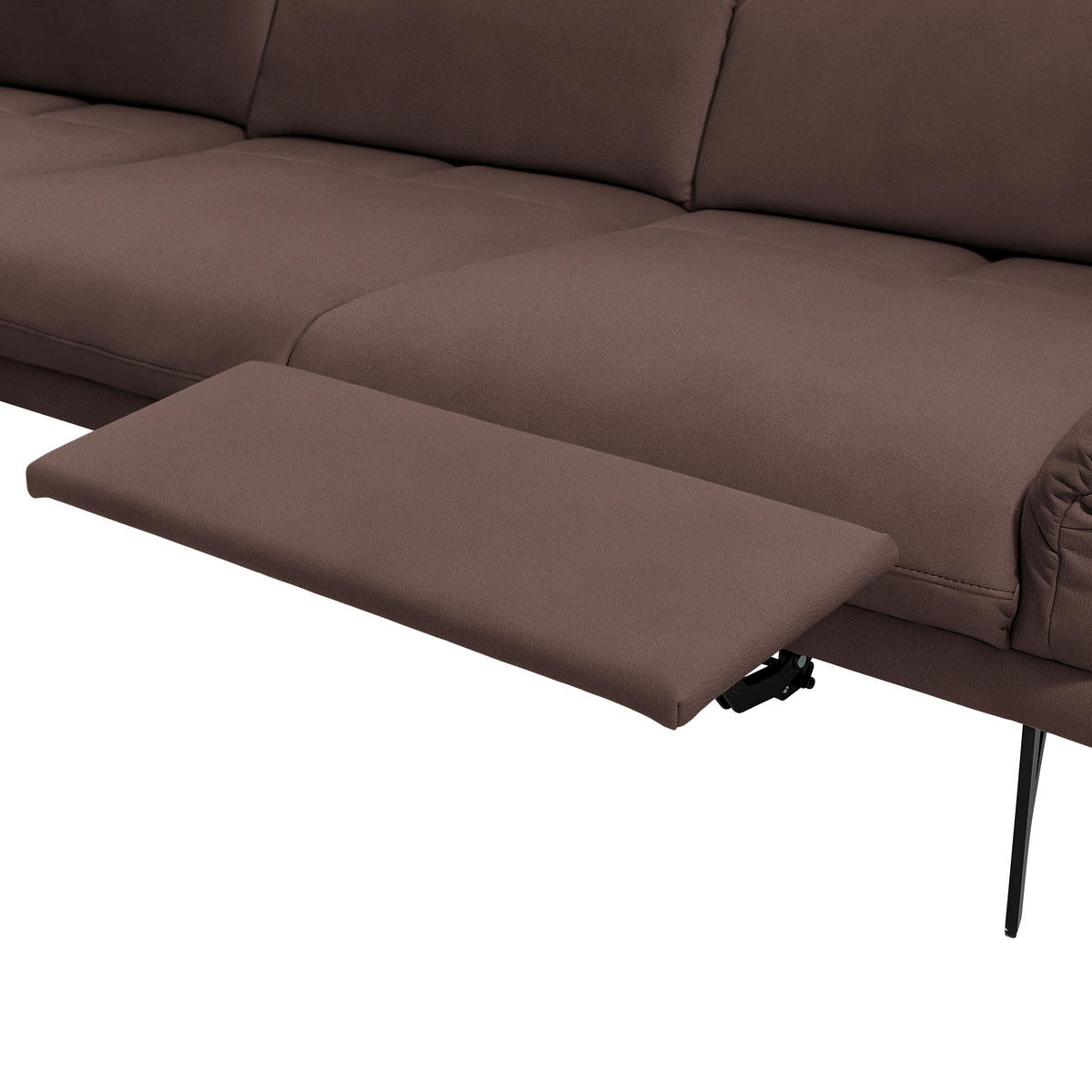 ECKSOFA Posh in Echtleder Braun  173/308 cm  - Anthrazit/Braun, Design, Leder/Metall (173/308cm) - Joop!