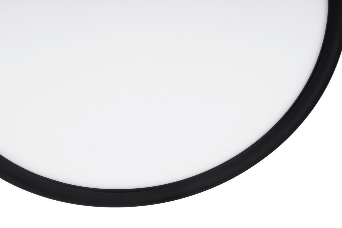 STROPNÍ LED SVÍTIDLO, 29,3/2,8 cm  - černá, Basics, plast (29,3/2,8cm) - Novel