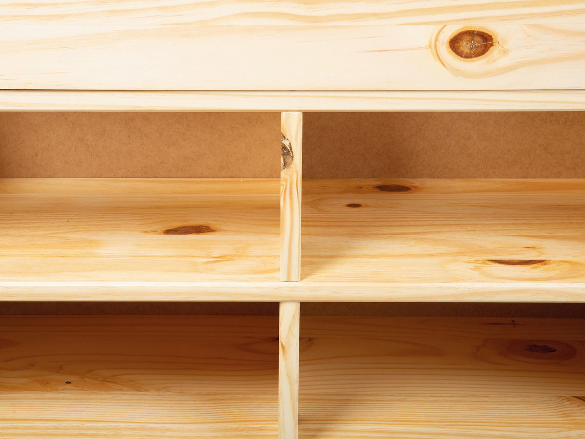 STAURAUMBETT 140/200 cm  in Naturfarben  - Naturfarben, Basics, Holz (140/200cm) - MID.YOU