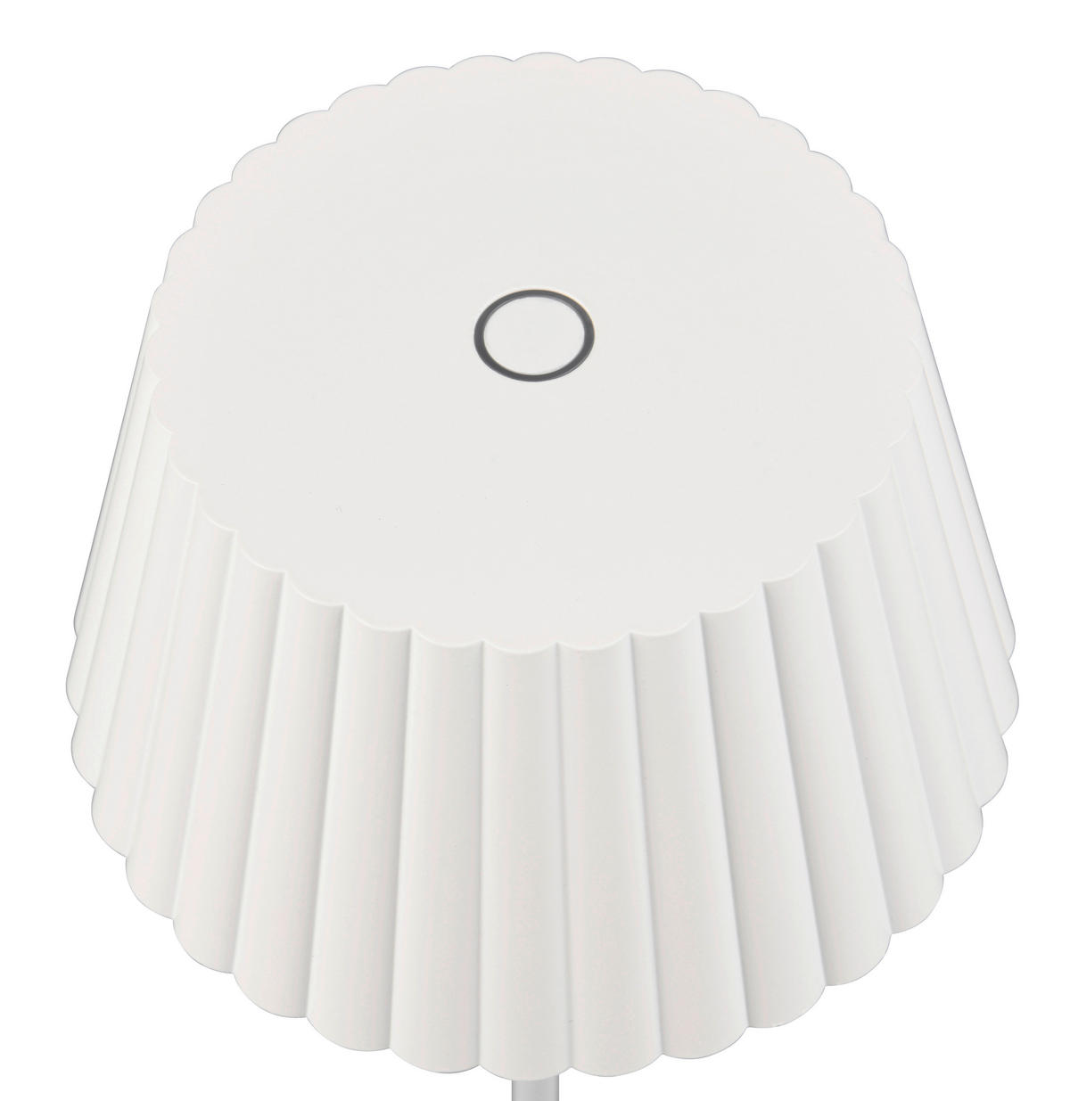 STOLNÍ LAMPA NA BATERIE 13,5/39,1 cm - bílá, Konvenční, kov (13,5/39,1cm)