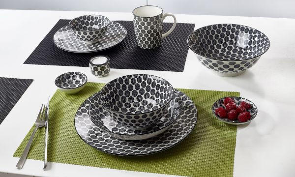 MISKA, keramika, 8 cm - bílá/černá, Trend, keramika (8cm) - Ritzenhoff Breker