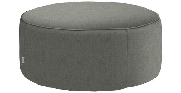 HOCKER in Textil Hellgrau  - Hellgrau, Design, Textil (80/33/80cm) - Belluti