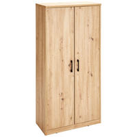 KOMMODE  in 72/148/36 cm  - Schwarz/Eiche Artisan, Basics, Holzwerkstoff/Kunststoff (72/148/36cm) - Xora