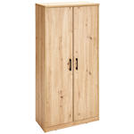 KOMMODE  in 72/148/36 cm  - Schwarz/Eiche Artisan, Basics, Holzwerkstoff/Kunststoff (72/148/36cm) - Xora