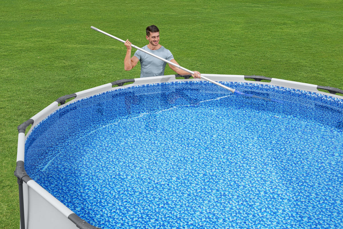 POOLSAUGER Aqua Surge 58649  - Blau/Silberfarben, Basics, Kunststoff/Metall (264/9,6/16,8cm) - Bestway