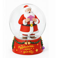 SCHNEEKUGEL  - Multicolor, Basics, Glas/Kunststoff (6/9/6cm)