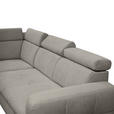 ECKSOFA inkl. Funktionen Dunkelgrau Samt  - Dunkelgrau, Design, Holz/Textil (206/261cm) - Venda