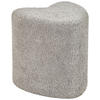 HOCKER Vliesstoff, Bouclé Grau  - Grau, Trend, Textil (41/44/41cm) - Xora