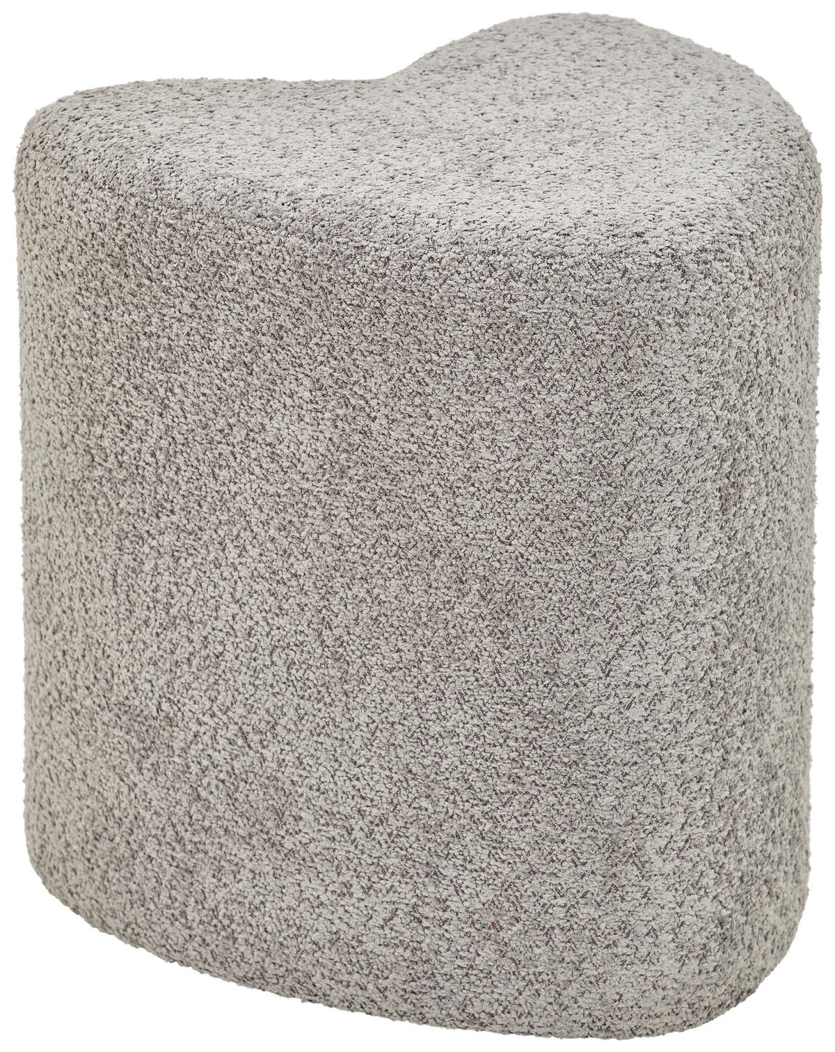 HOCKER Vliesstoff, Bouclé Grau  - Grau, Trend, Textil (41/44/41cm) - Xora