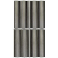 AKUSTICKÝ PANEL velikost: 52/104/2,2 cm - šedá/barvy dubu, Konvenční, dřevo/plast (52/104/2,2cm)