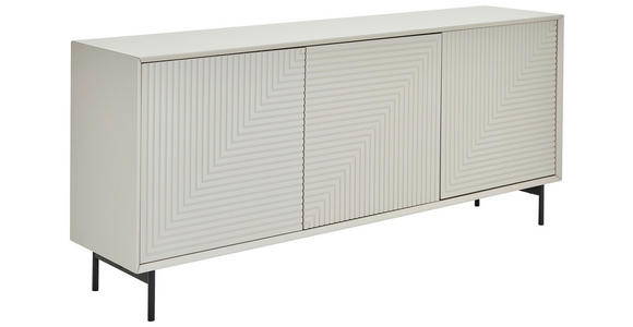 SIDEBOARD  172,2/75/40 cm  - Kaschmir/Schwarz, KONVENTIONELL, Holzwerkstoff/Metall (172,2/75/40cm) - Xora