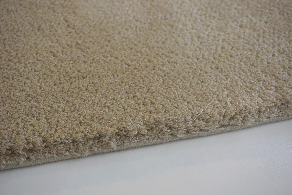 HOCHFLORTEPPICH 67/130 cm Salerno Hellbraun  - Hellbraun, Basics, Textil (67/130cm) - Novel