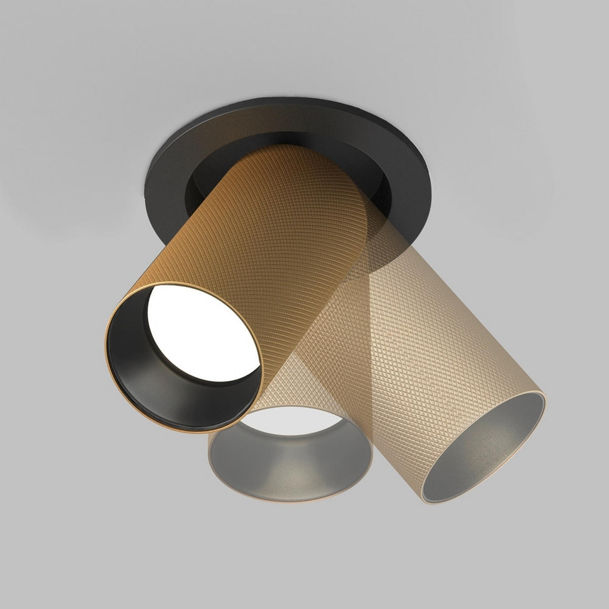 TAKLAMPA 5,4/14,1 cm  - svart/guldfärgad, Modern, metall (5,4/14,1cm) - MAYTONI