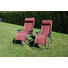 GARTEN-RELAXSESSEL Stahl - Rostfarben/Anthrazit, KONVENTIONELL, Kunststoff/Textil (71/130/78cm)