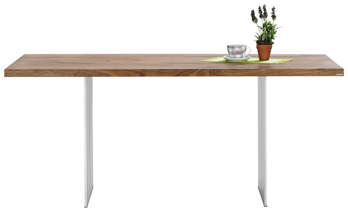 ESSTISCH Astnuss massiv rechteckig Nussbaumfarben  - Nussbaumfarben, Design, Holz/Metall (180/100/77cm) - Musterring
