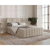 BOXBETT 160/200 cm  in Beige  - Beige/Schwarz, MODERN, Holz/Kunststoff (160/200cm) - MID.YOU