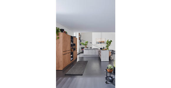 EINBAUKÜCHE   - Grau, Basics, Holzwerkstoff - Novel