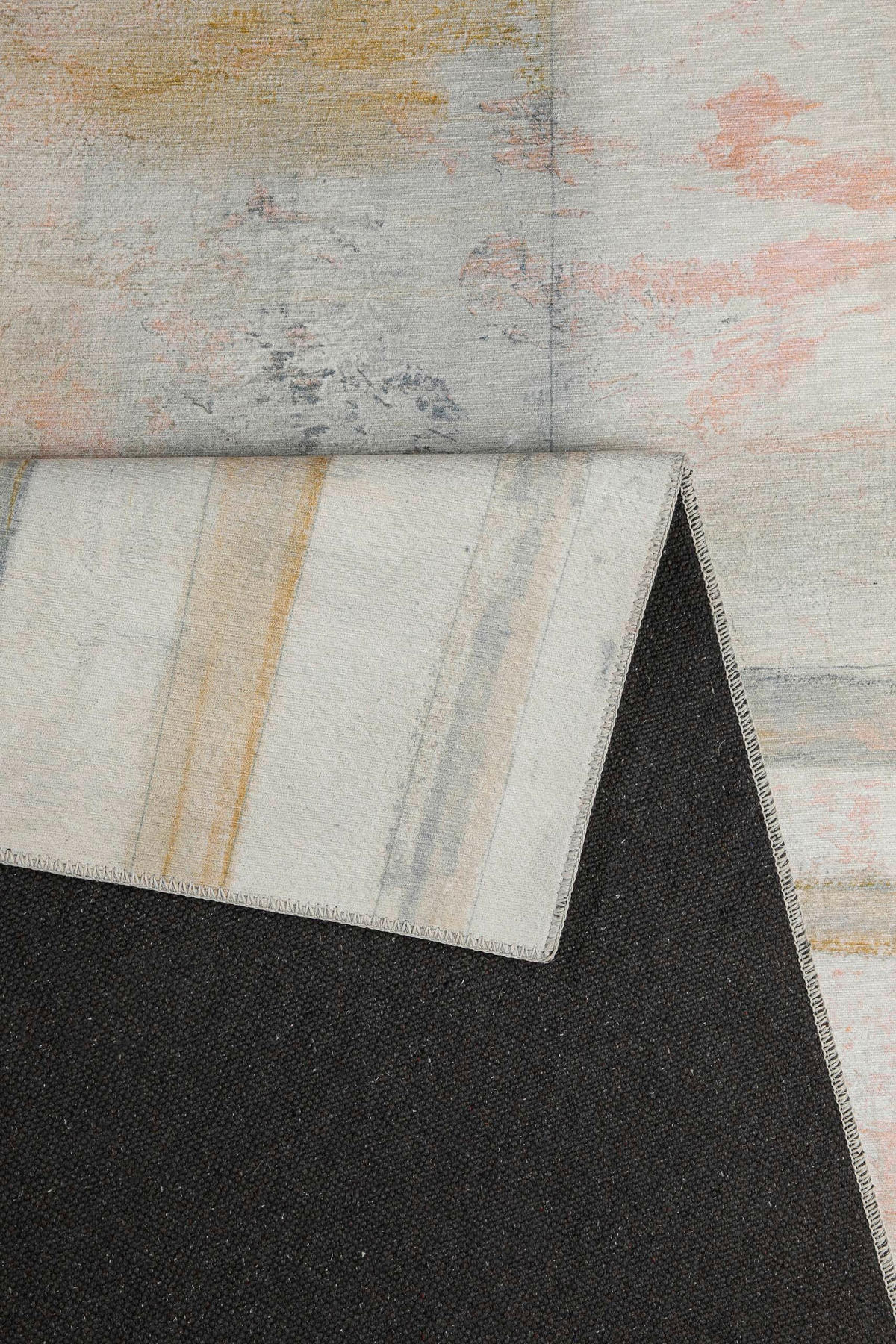 FLACHWEBETEPPICH  Wohnzimmer 70/120 cm Maui Grau, Altrosa, Champagner rechteckig  - Champagner/Altrosa, KONVENTIONELL, Textil (70/120cm) - Esprit