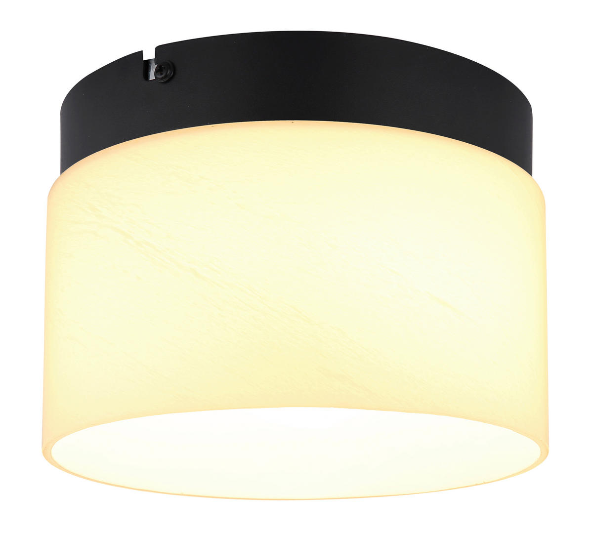 STROPNA LED-SVETILKA  TRENTON //3000, 6000, 4000 K/230 V/ - črna/bela, Design, kovina/steklo (20/14cm) - Globo