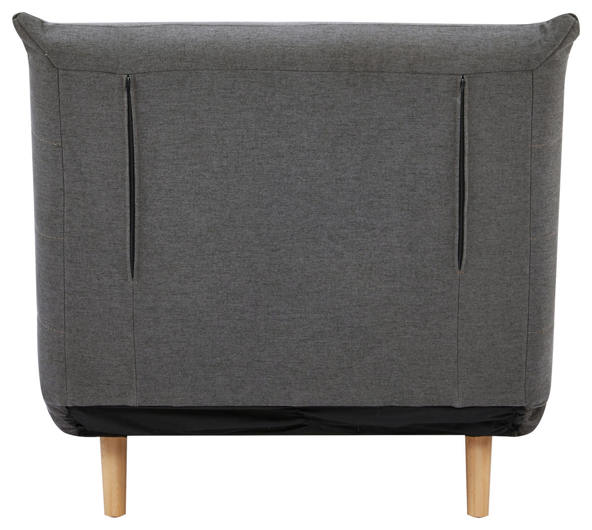 SCHLAFSESSEL Webstoff Grau, Hellgrau    - Hellgrau/Naturfarben, MODERN, Holz/Kunststoff (77/84/91cm) - Livetastic